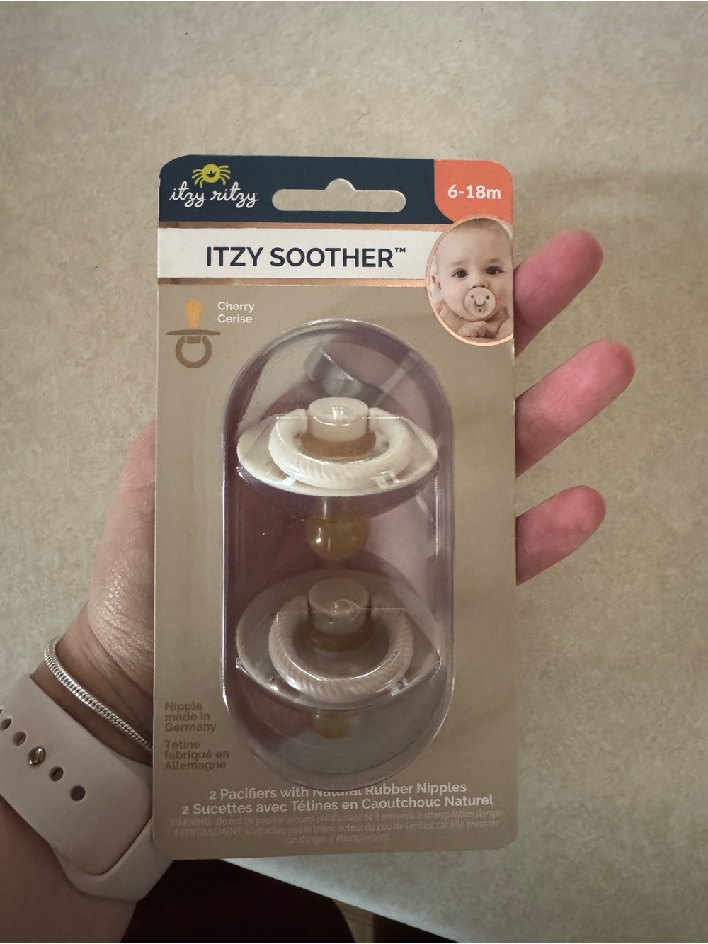 Itzy Ritzy Itzy Soother Pacifiers - Beige & Cream